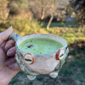 Vidám béka bögre Sleepy frog  tökéletes ajándék, kb  250 ml, Otthon & Életmód, Konyhafelszerelés, tálalás, Tálalás, Bögre & Csésze, Kerámia, MESKA