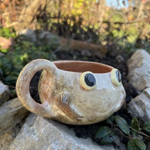 Vidám béka bögre  tökéletes ajándék, kb  300 ml, Otthon & Életmód, Konyhafelszerelés, tálalás, Tálalás, Bögre & Csésze, Kerámia, MESKA