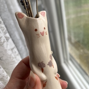 Váza Cica  - otthon & életmód - dekoráció - virágdísz és tartó - váza - Meska.hu