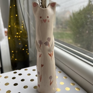 Váza Cica  - otthon & életmód - dekoráció - virágdísz és tartó - váza - Meska.hu
