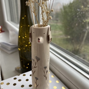 Váza Kutya 17 cm - otthon & életmód - dekoráció - virágdísz és tartó - váza - Meska.hu