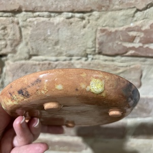 Kézzel festett desszertes tányér  kislány, cica és bambusz (15 cm) - otthon & életmód - konyhafelszerelés, tálalás - tálalás - tányér & étkészlet - Meska.hu