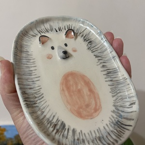 Süni pajtás � Kézműves gyerek tálka nassoláshoz (11x16 cm) - otthon & életmód - konyhafelszerelés, tálalás - tálalás - tányér & étkészlet - Meska.hu