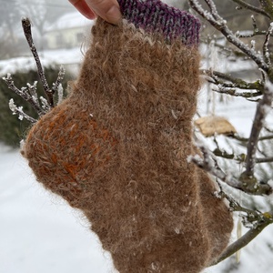 Kézzel font, 100% alpaka gyapjú zokni � Nagymama melege (26 cm), Ruha & Divat, Cipő & Papucs, Zokni, Kötés, MESKA