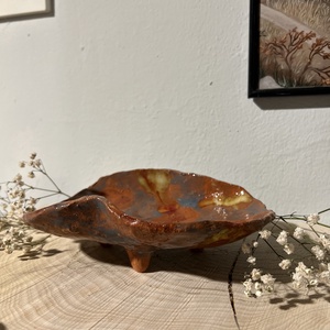 Egyedi kezmuves keramia tanyer � wabi sabi dekoracio , Otthon & Életmód, Konyhafelszerelés, tálalás, Tálalás, Tányér & Étkészlet, Agyagozás, MESKA