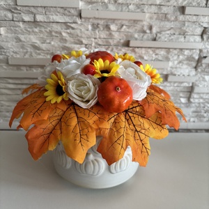 Őszi virágkompozíció - otthon & életmód - dekoráció - virágdísz és tartó - csokor & virágdísz - Meska.hu Őszi virágkompozíció - otthon & életmód - dekoráció - virágdísz és tartó - csokor & virágdísz - Meska.hu