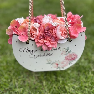 Boldog Anyák Napját táska - Nagymama - otthon & életmód - virágdekoráció - virágok - virágbox - Meska.hu