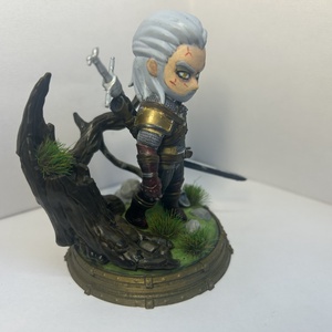 Ríviai Geralt  Witcher 9 cm kézzel festett szobor - otthon & életmód - dekoráció - dísztárgy - Meska.hu