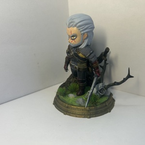 Ríviai Geralt  Witcher 9 cm kézzel festett szobor - otthon & életmód - dekoráció - dísztárgy - Meska.hu