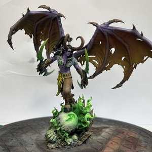 Illidan Stormrage kézzel festett szobor � 3D nyomtatott gyűjtői figura (Warcraft / WoW) - Meska.hu