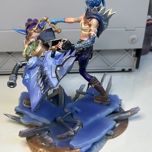 Jinx szobor � League of Legends / Arcane � kézzel festett gyanta figura - otthon & életmód - dekoráció - asztal és polc dekoráció - könyvszobor - Meska.hu