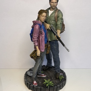  Joel és Ellie szobor � The Last of Us � kézzel festett gyanta figura, Otthon & Életmód, Dekoráció, Dekoratív figurák és szobrok, Festett tárgyak, MESKA