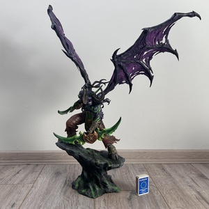 Kézzel festett Illidan Stormrage gyűjtői szobor � Warcraft ihlette egyedi alkotás (58 cm) - Meska.hu