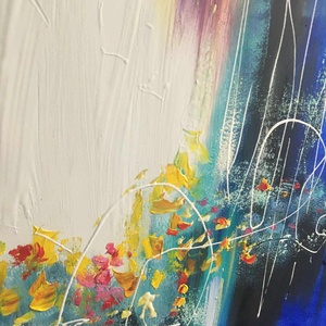 Kalandozás c. Absztrakt festmény - művészet - festmény - olajfestmény - Meska.hu