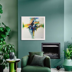 Reményszimfónia c. Absztrakt festmény  - művészet - festmény - olajfestmény - Meska.hu