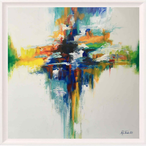Reményszimfónia c. Absztrakt festmény , Művészet, Festmény, Olajfestmény, Festészet, MESKA