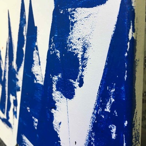 Áramlat c. Modern vitorlás festmény - művészet - festmény - akril - Meska.hu