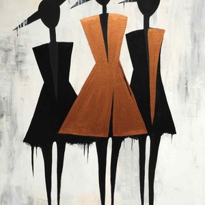 A három Grácia c. Modern festmény, Művészet, Festmény, Akril, Festészet, MESKA