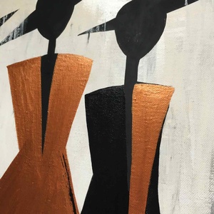 A három Grácia c. Modern festmény - művészet - festmény - akril - Meska.hu