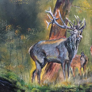 Bőgés idején c. Kortárs olajfestmény - művészet - festmény - olajfestmény - Meska.hu