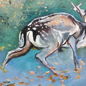 Dámok viadala c. Kortárs olajfestmény - művészet - festmény - olajfestmény - Meska.hu