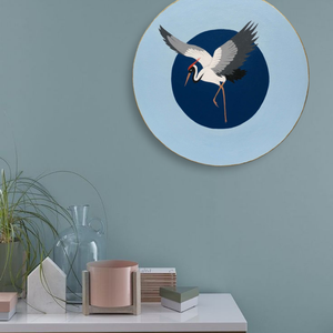 Örömtánc szárnyakon c. Modern darus festmény - művészet - festmény - akril - Meska.hu