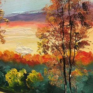 Folyópart c. Kortárs olajfestmény - művészet - festmény - olajfestmény - Meska.hu