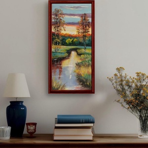 Folyópart c. Kortárs olajfestmény - művészet - festmény - olajfestmény - Meska.hu