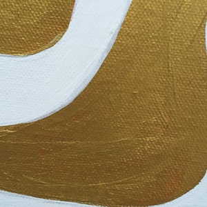 Arany dinamika c. Modern festmény - művészet - festmény - akril - Meska.hu