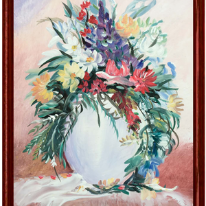 Virágzás c. Kortárs olajfestmény, csendélet ( Papp Tünde) - Meska.hu