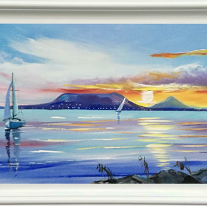 Badacsony fényei c. Balaton olajfestmény, Művészet, Festmény, Olajfestmény, Festészet, Kedves Érdeklődő !

- Festmény mérete 50x20cm + 3cm képkeret (választható keret szín)

- Olaj-faros..., MESKA