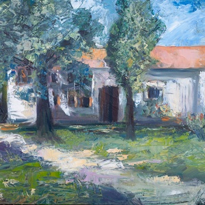 Ódon falak olajfestmény, Művészet, Festmény, Olajfestmény, Festészet, MESKA