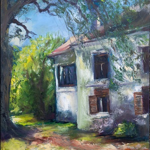 Ódon falak olajfestmény, Művészet, Festmény, Olajfestmény, Festészet, MESKA