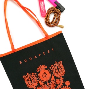  Budapest táska - kalotaszegi motívummal - olíva  - táska & tok - bevásárlás & shopper táska - Meska.hu