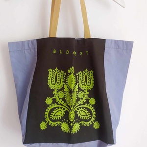  'B U D A P E S T ' XL / óriás strand táska/ pakolós  vászontáska, Táska & Tok, Kézitáska & válltáska, Válltáska, Varrás, MESKA