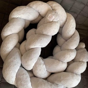 Fonott Rácsvédő - 180 vagy 210 cm - minky, szürke - Meska.hu