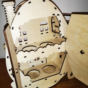 Tojástartó húsvéti házikó - otthon & életmód - dekoráció - asztal és polc dekoráció - asztaldísz - Meska.hu