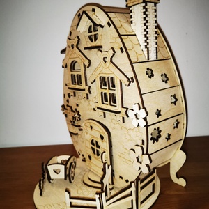 Tojástartó húsvéti házikó - otthon & életmód - dekoráció - asztal és polc dekoráció - asztaldísz - Meska.hu