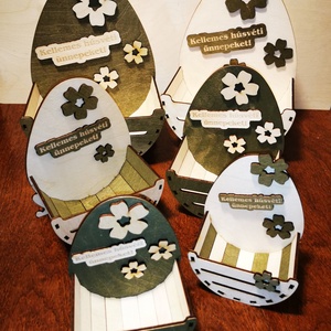 Húsvéti asztali kosár (közepes) - otthon & életmód - dekoráció - asztal és polc dekoráció - asztaldísz - Meska.hu