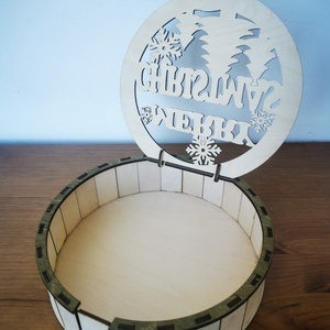 Karácsonyi sütis doboz - karácsony - adventi díszek - adventi asztaldísz - Meska.hu