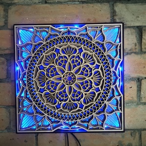3D MANDALA falikép - otthon & életmód - dekoráció - fali és függő dekoráció - falra akasztható dekor - Meska.hu