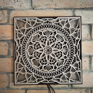 3D MANDALA falikép, Otthon & Életmód, Dekoráció, Fali és függő dekoráció, Falra akasztható dekor, Famegmunkálás, MESKA