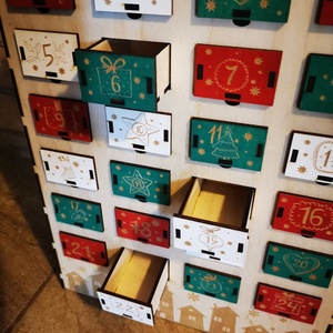 Adventi naptár - Házikós színes fiókos - karácsony - adventi díszek - adventi naptár - Meska.hu Adventi naptár - Házikós színes fiókos - karácsony - adventi díszek - adventi naptár - Meska.hu