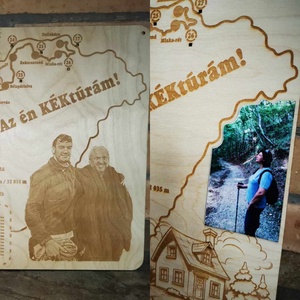 Kéktúra tábla - otthon & életmód - dekoráció - kép & falikép - fából készült kép - Meska.hu