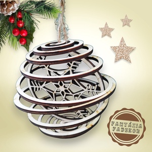 Karácsonyi fa gömb szett - karácsony - karácsonyi lakásdekoráció - karácsonyfadíszek - Meska.hu