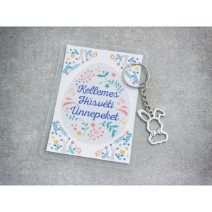 Kellemes Húsvéti stílusos nyuszi medálos kulcstartó, Táska & Tok, Kulcstartó & Táskadísz, Kulcstartó, , MESKA