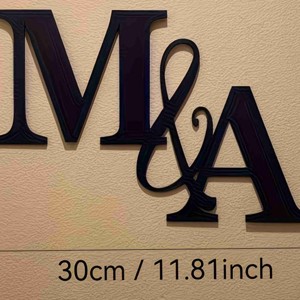 Esküvői hátfal dekoráció monogram  - esküvő - dekoráció - helyszíni dekor - Meska.hu