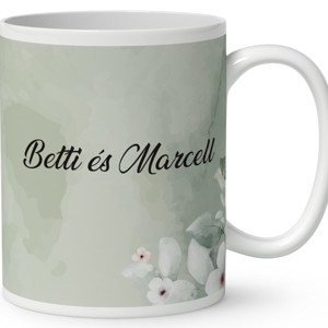 Kérd a neveddel - Virágot a virágnak Róka mintás bögre - otthon & életmód - konyhafelszerelés, tálalás - tálalás - bögre & csésze - Meska.hu