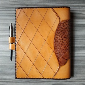 Sárkányfejes noteszborító - otthon & életmód - papír, írószer - könyv- és füzetborító - Meska.hu