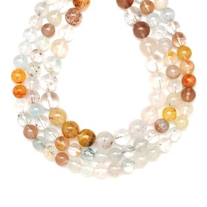 Topáz mix golyó 10mm  ékszerkészítő alapanyag (füzér), Kellékek & szerszámok, Ásvány alapanyag, Ásványfüzér, , MESKA